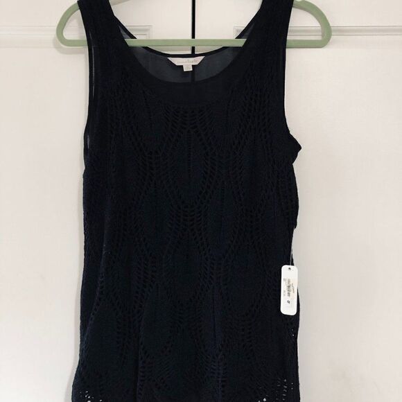 NWT: Charming Charlie Black Knit Top‎ - Picture 1 of 9